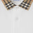 Polo bianca con colletto motivo Check