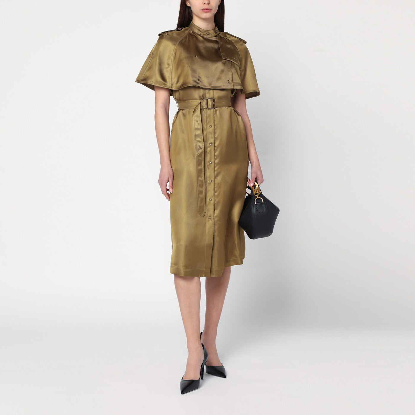 Robe trench en sergé de viscose