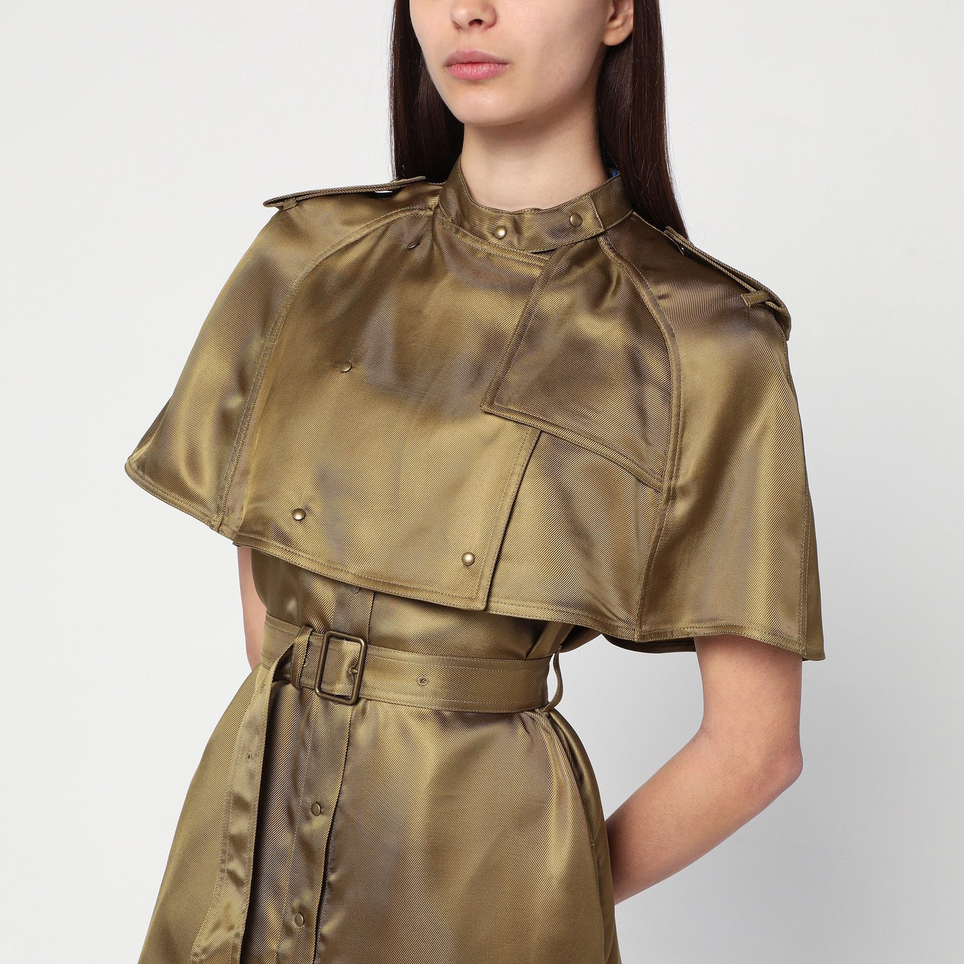 Robe trench en sergé de viscose