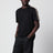 T-shirt nera con dettaglio motivo Check