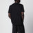 T-shirt nera con dettaglio motivo Check
