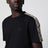 T-shirt nera con dettaglio motivo Check