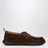 Brown Loafers with Check Trim
