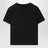 T-shirt nera con dettaglio motivo Check