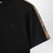 T-shirt nera con dettaglio motivo Check