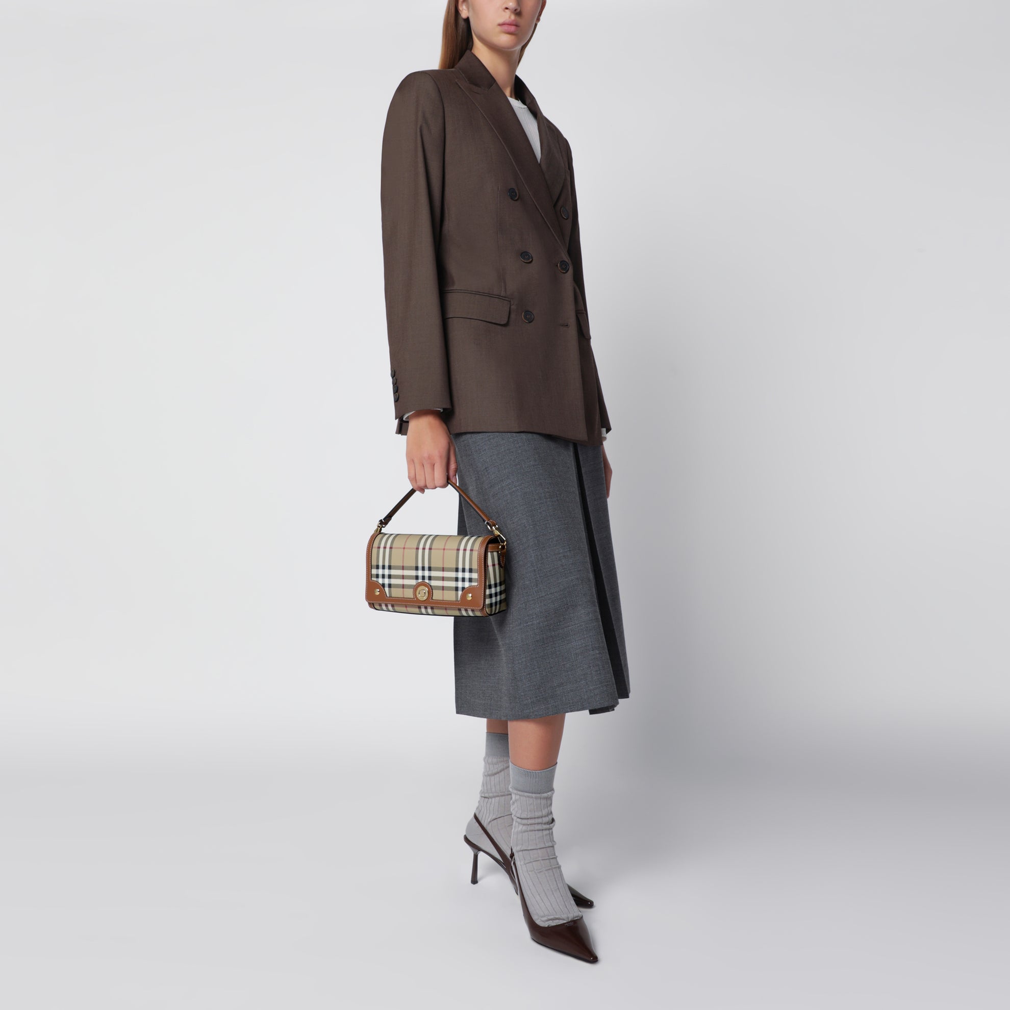 Kleine Note Tasche mit Griff