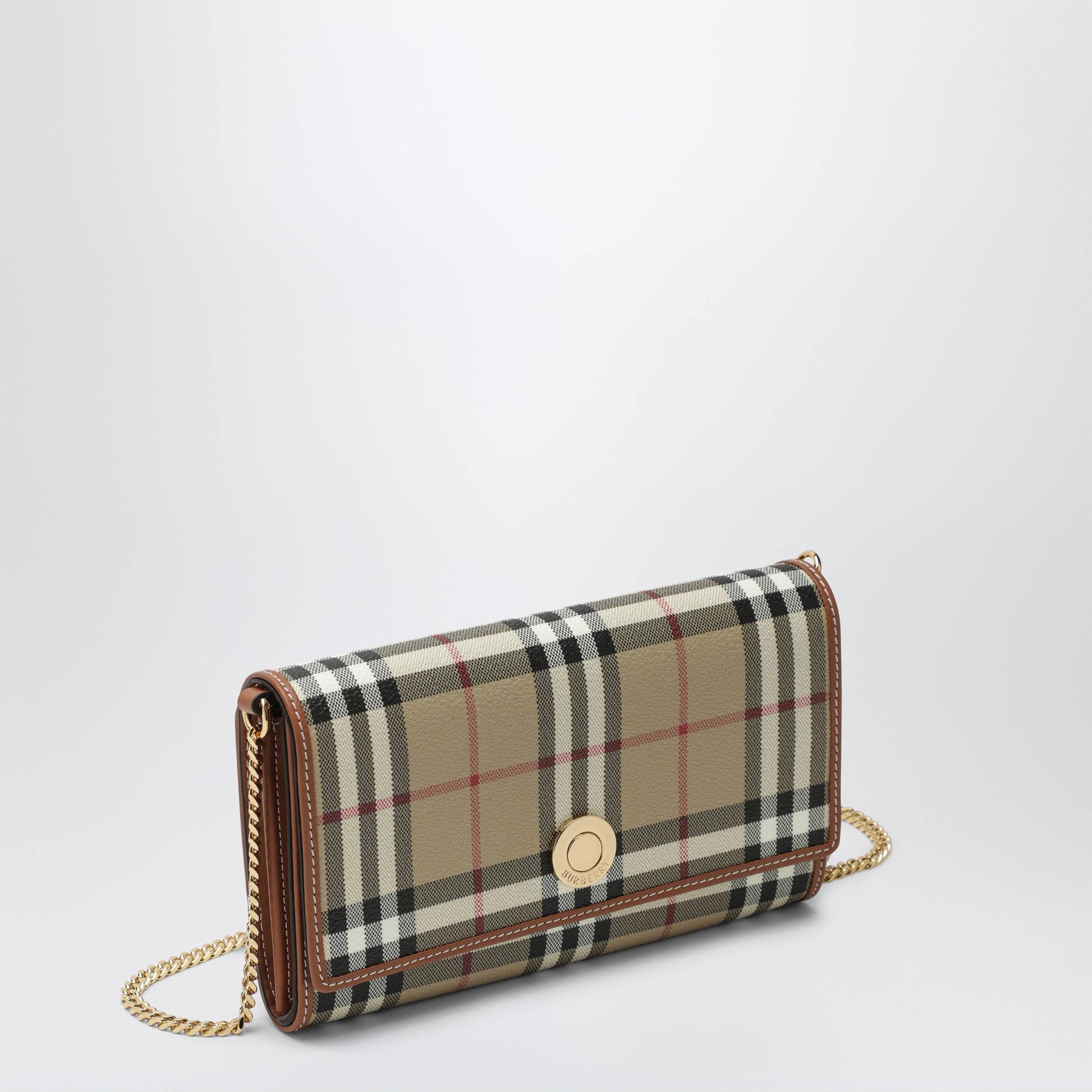 Portefeuille à chaîne motif Check