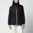 Giacca con zip nera in nylon