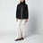 Giacca con zip nera in nylon