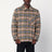 Beige checked wool shirt jacket