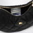Black horseshoe shoulder bag