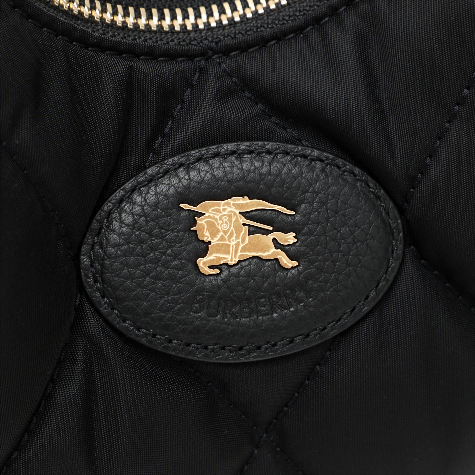 Black horseshoe shoulder bag