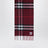 Sciarpa bordeaux in cashmere con motivo Check 