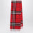 Sciarpa Check in cashmere rosso Post Red