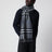 Sciarpa Check in cashmere grigia
