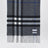 Sciarpa Check in cashmere grigia