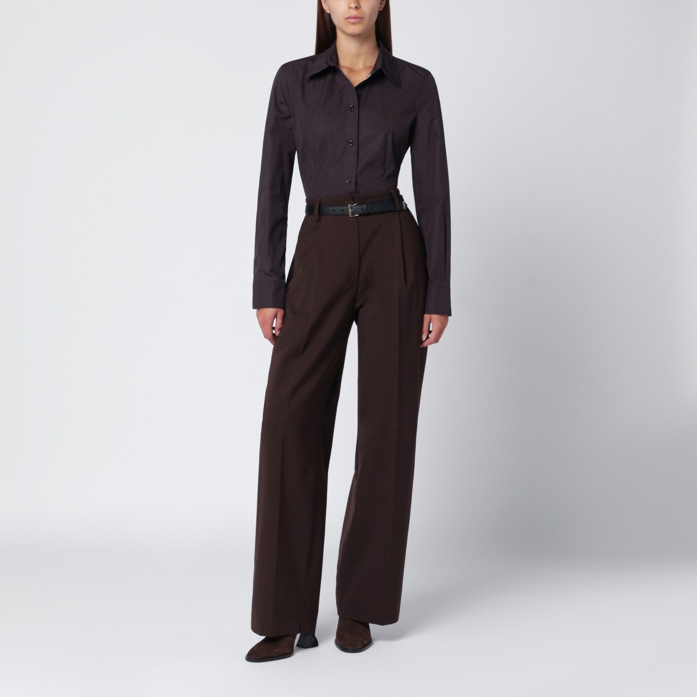 Brown cotton shirt