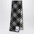 Black Check Wool Scarf