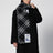 Black Check Wool Scarf