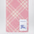 Écharpe Check rose en laine