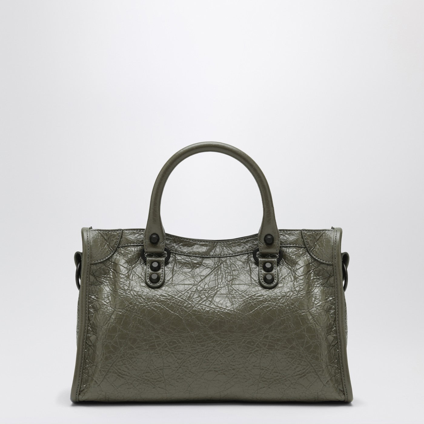 BALENCIAGA ケース グレー&グリーン Balenciaga Le City small tote bag in military green | TheDoubleF