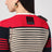 Maglia a righe multicolore in cotone