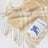 Sand Check cashmere scarf