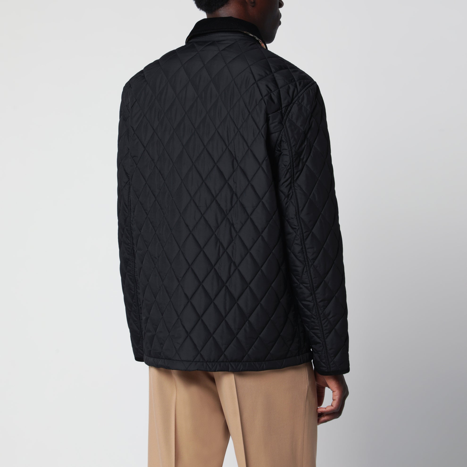 Black Haddington quilted nylon jacket