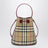 Check mini bucket bag