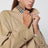 Trench classique couleur miel en coton
