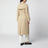 Trench-coat Waterloo long en gabardine de coton miel