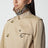 Trench-coat Waterloo long en gabardine de coton miel