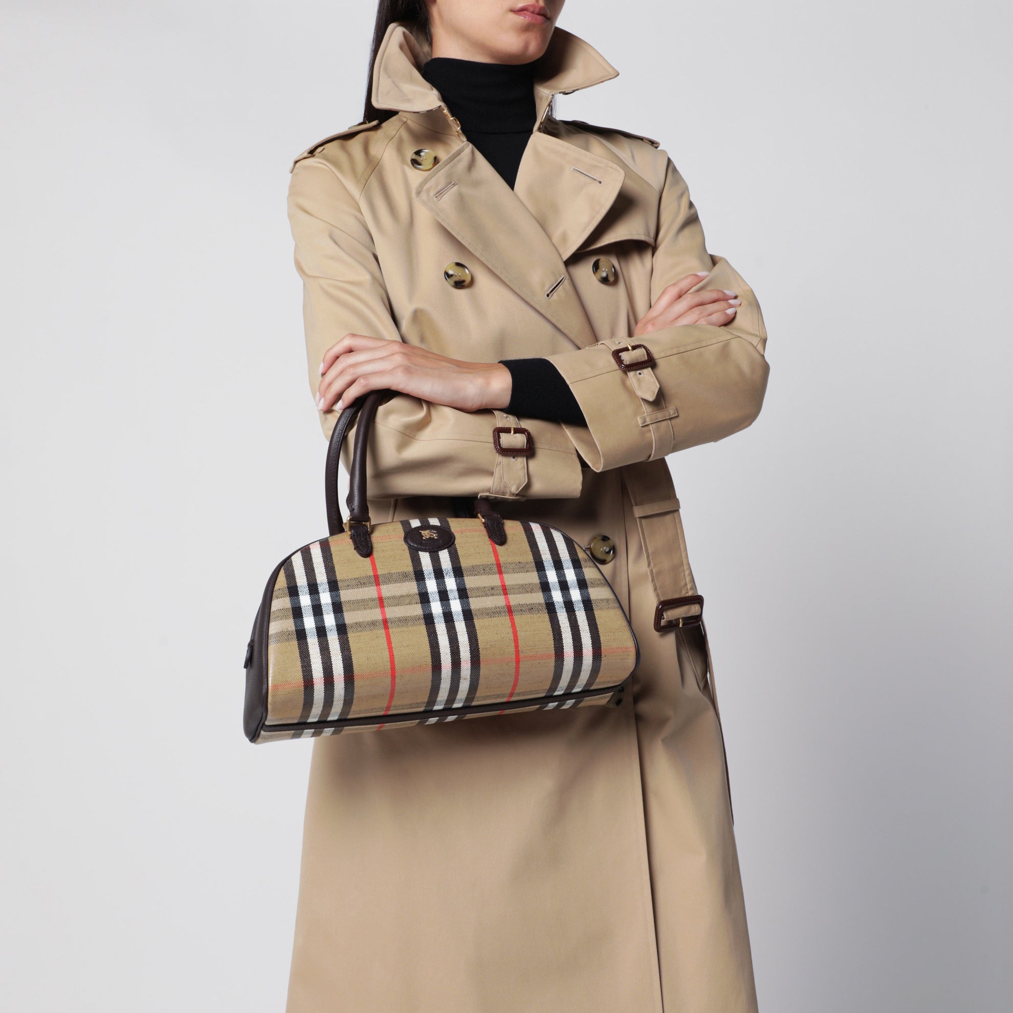 Sand Highlands Check Bag