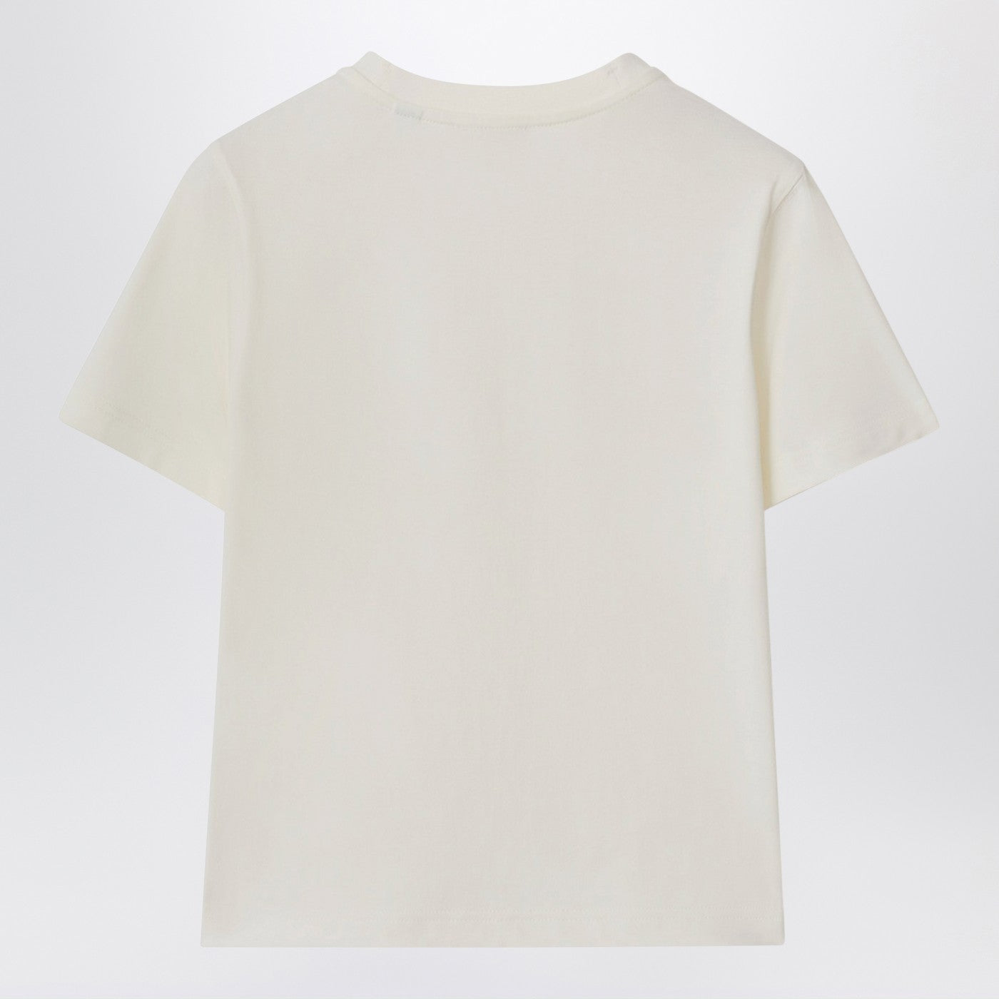 T-shirt bianca con orsetto surfista