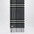 Sciarpa Check double face in cashmere grigio
