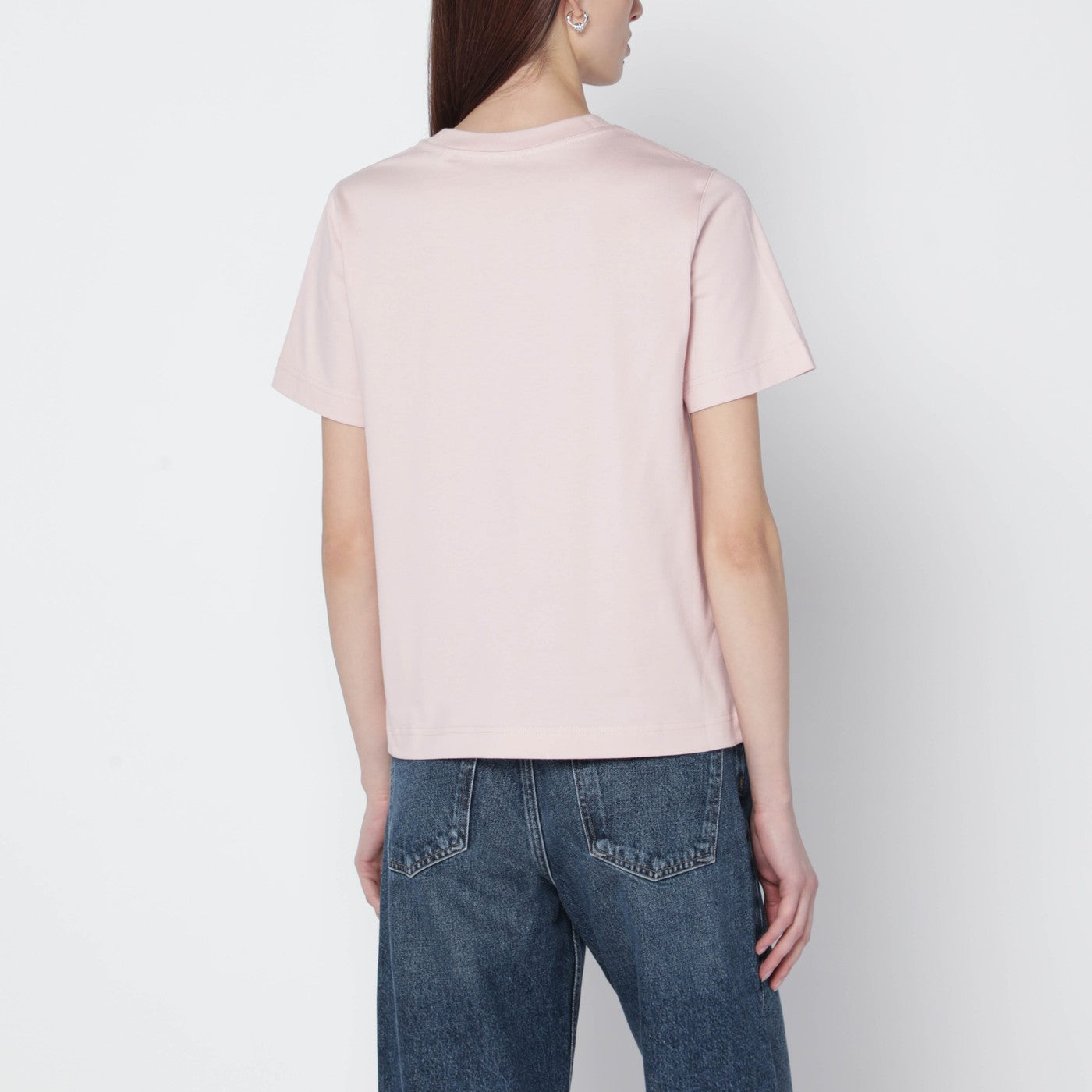 BURBERRY Light pink cotton T-shirt | TheDoubleF