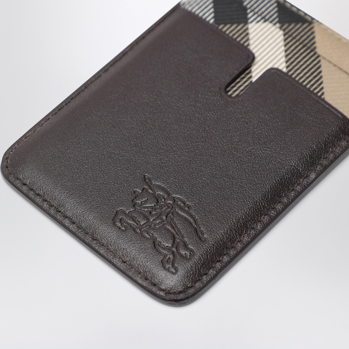 Pop Magnetic Card Holder with Check Pattern