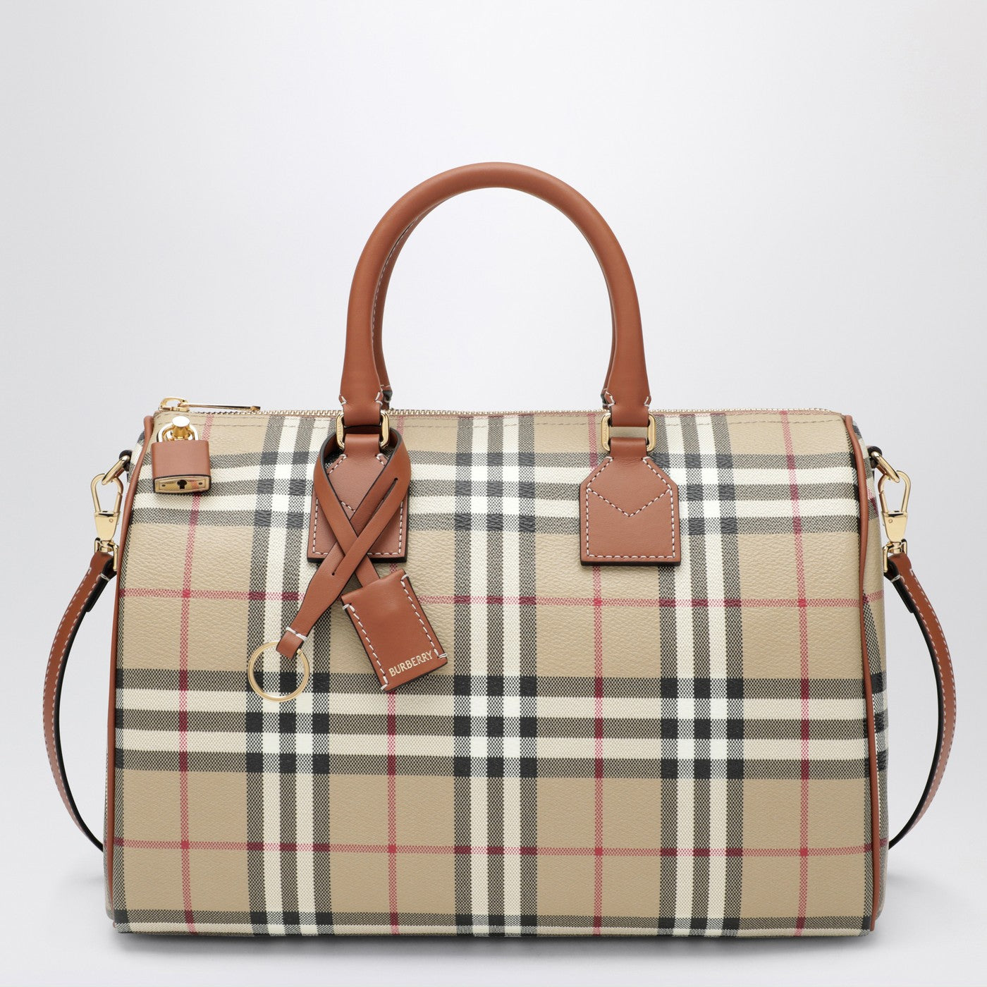 Medium bowling bag with Check pattern