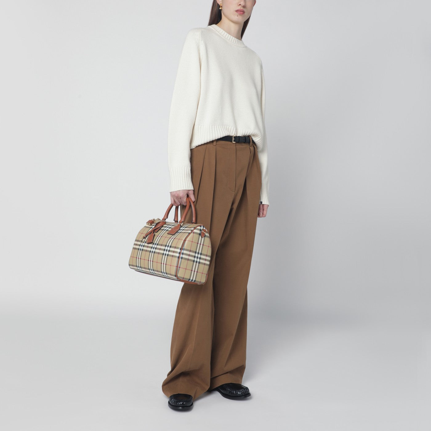 Medium bowling bag with Check pattern
