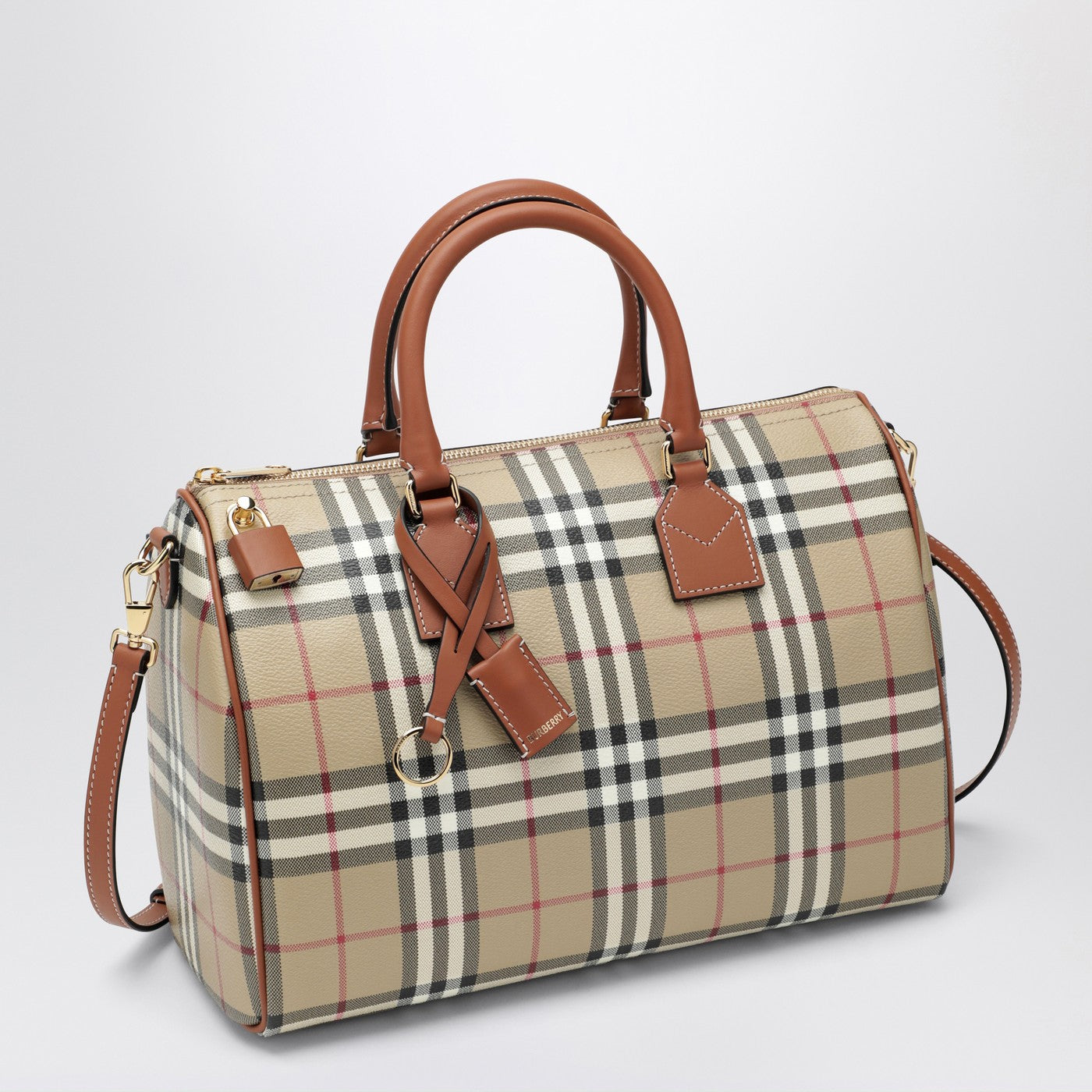 Medium bowling bag with Check pattern