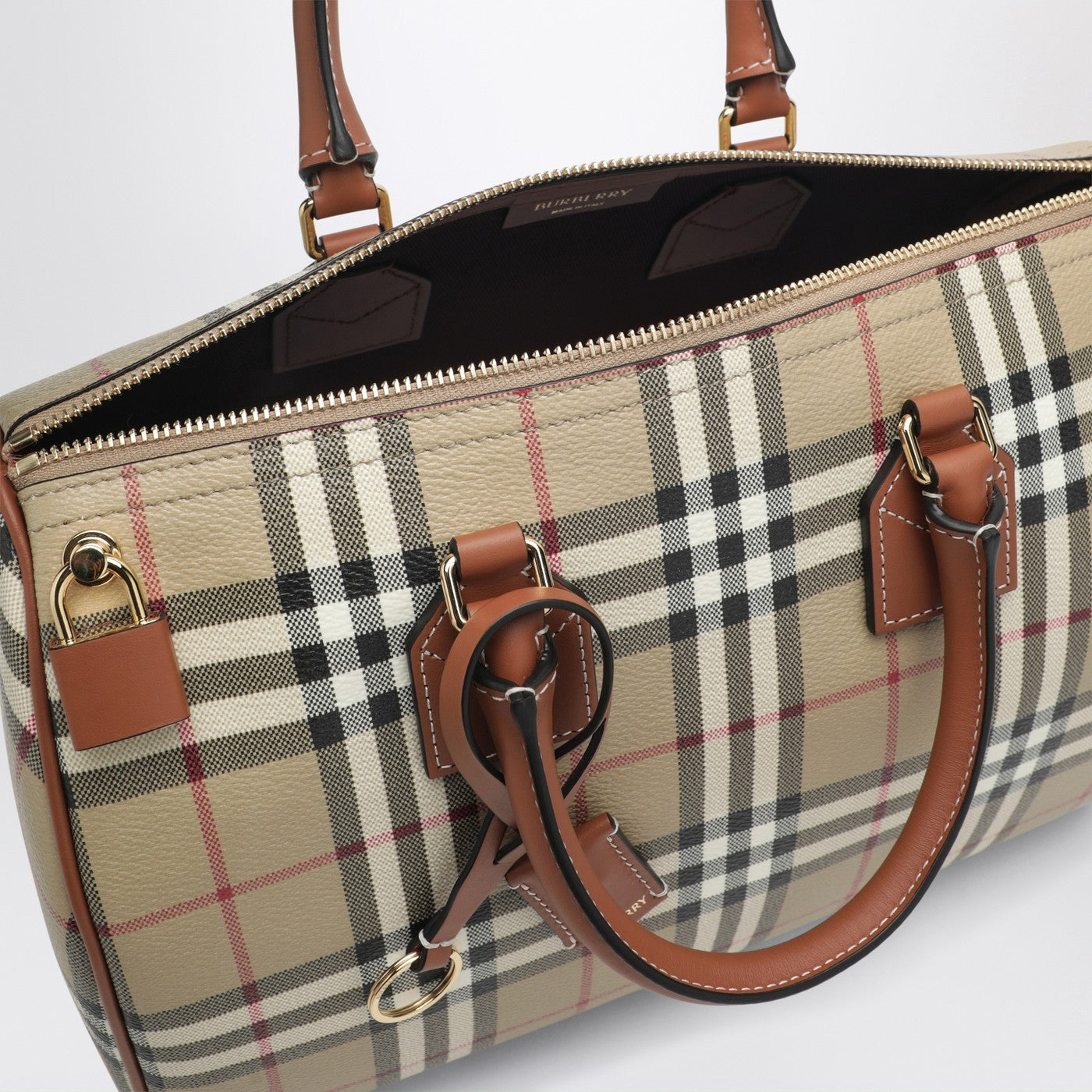 Medium bowling bag with Check pattern