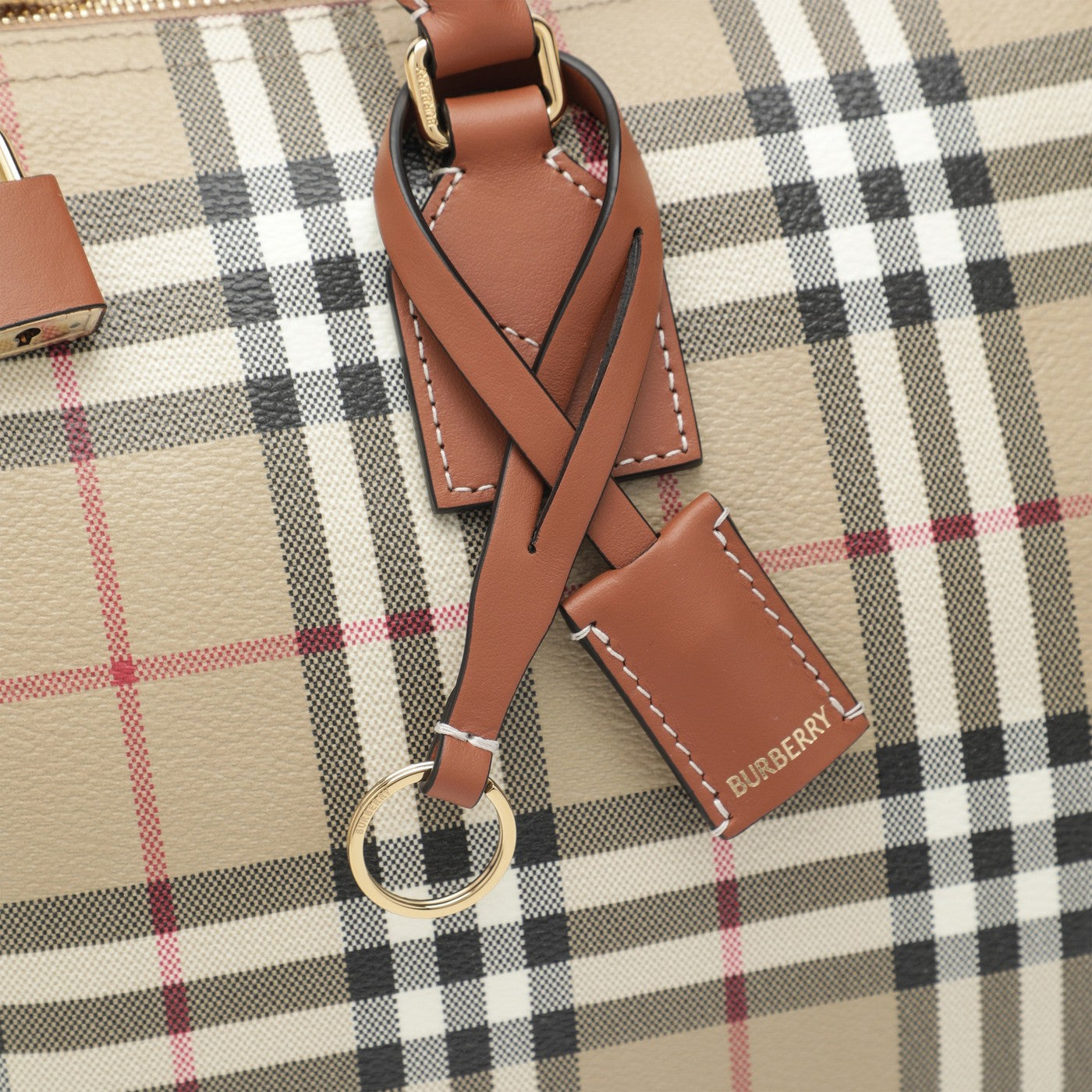 Medium bowling bag with Check pattern