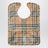 Bavoir en coton enduit à motif Check