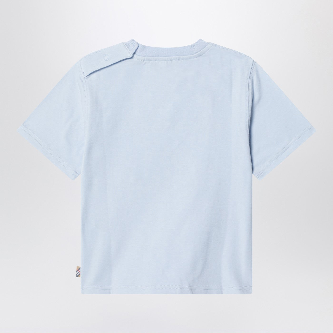 Hellblaues Baumwoll-T-Shirt mit EKD