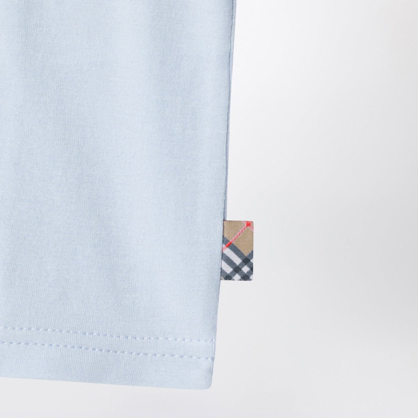 Hellblaues Baumwoll-T-Shirt mit EKD