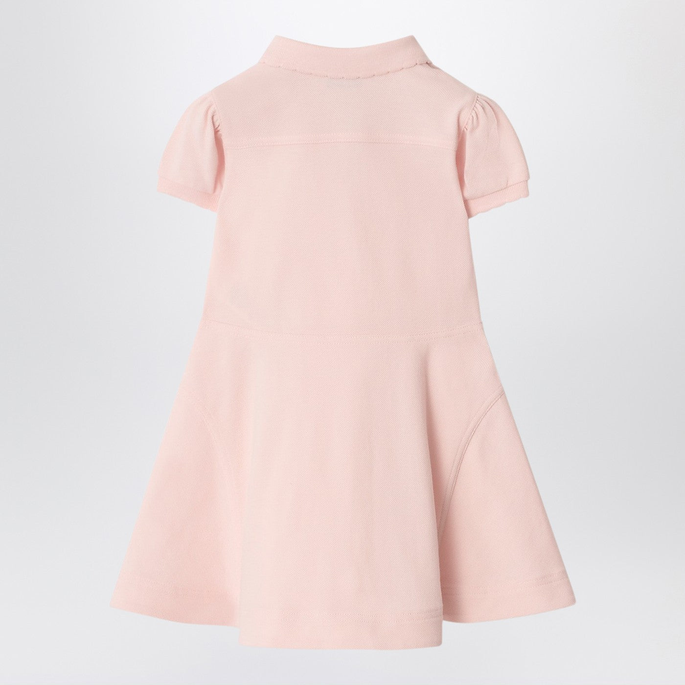 Pink cotton polo-style dress