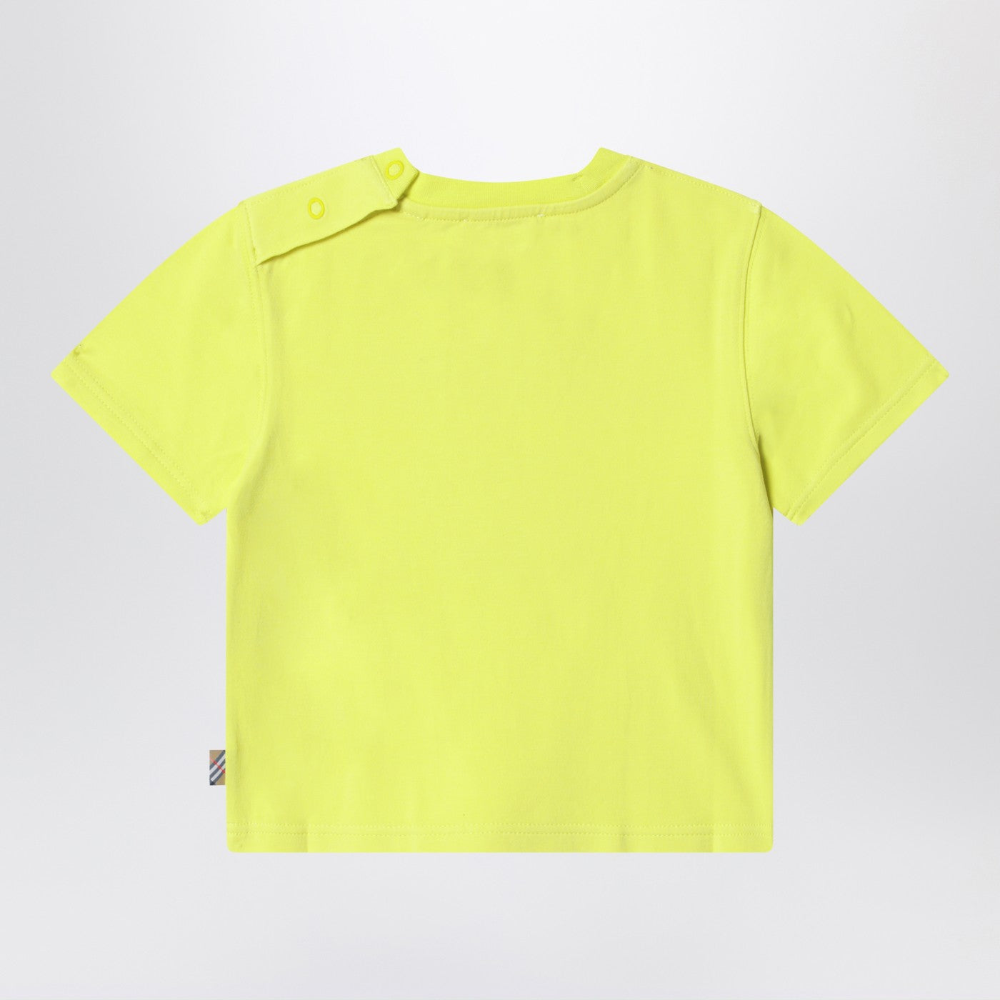 Zitronengelbes Baumwoll-T-Shirt mit EKD