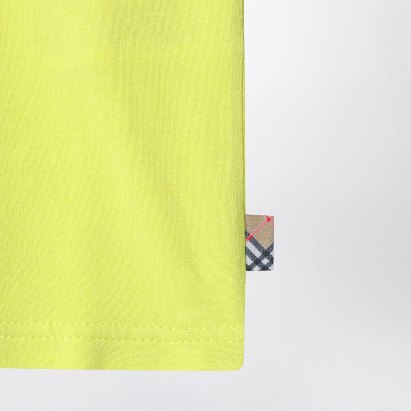 Zitronengelbes Baumwoll-T-Shirt mit EKD