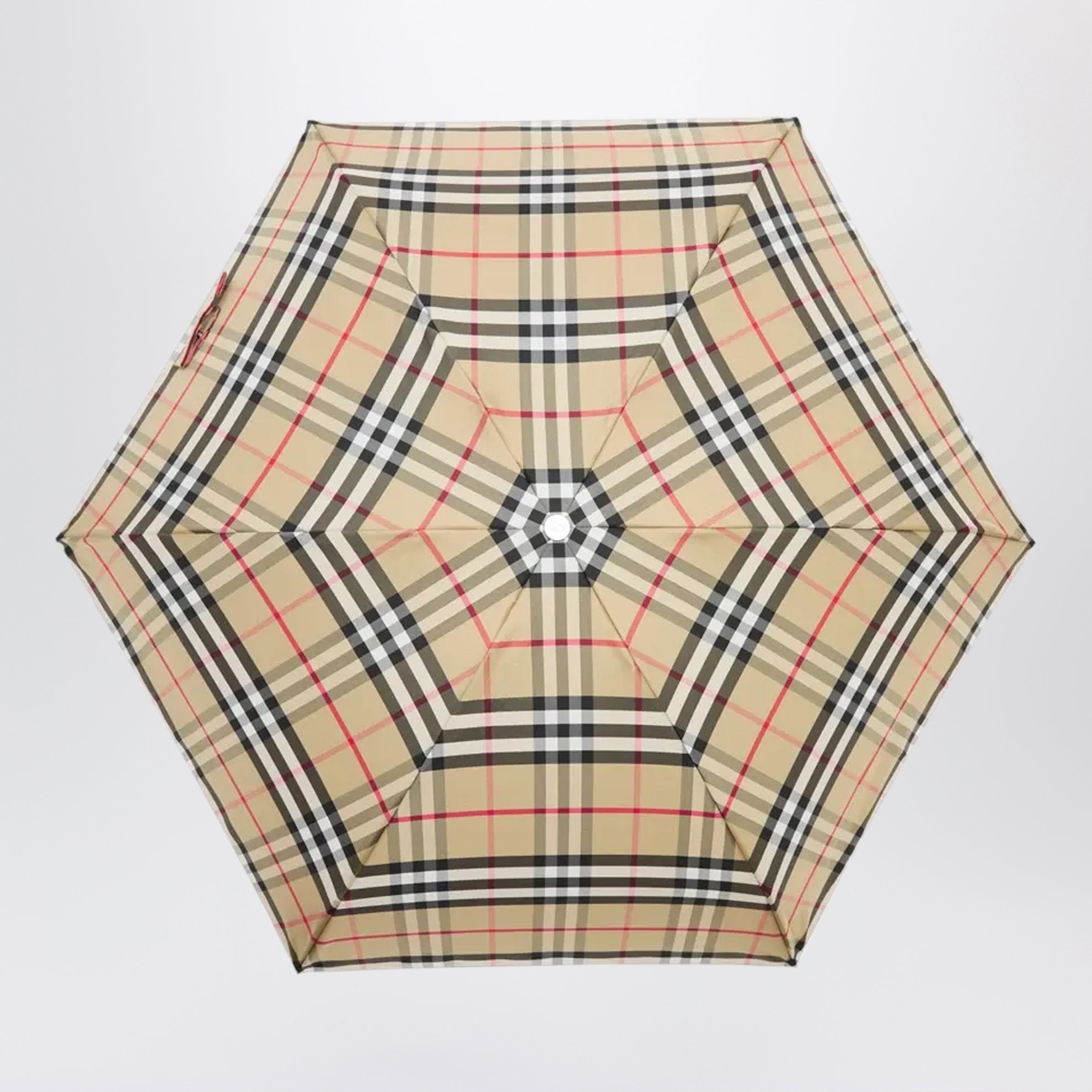 Parapluie pliant Check en polyester sable