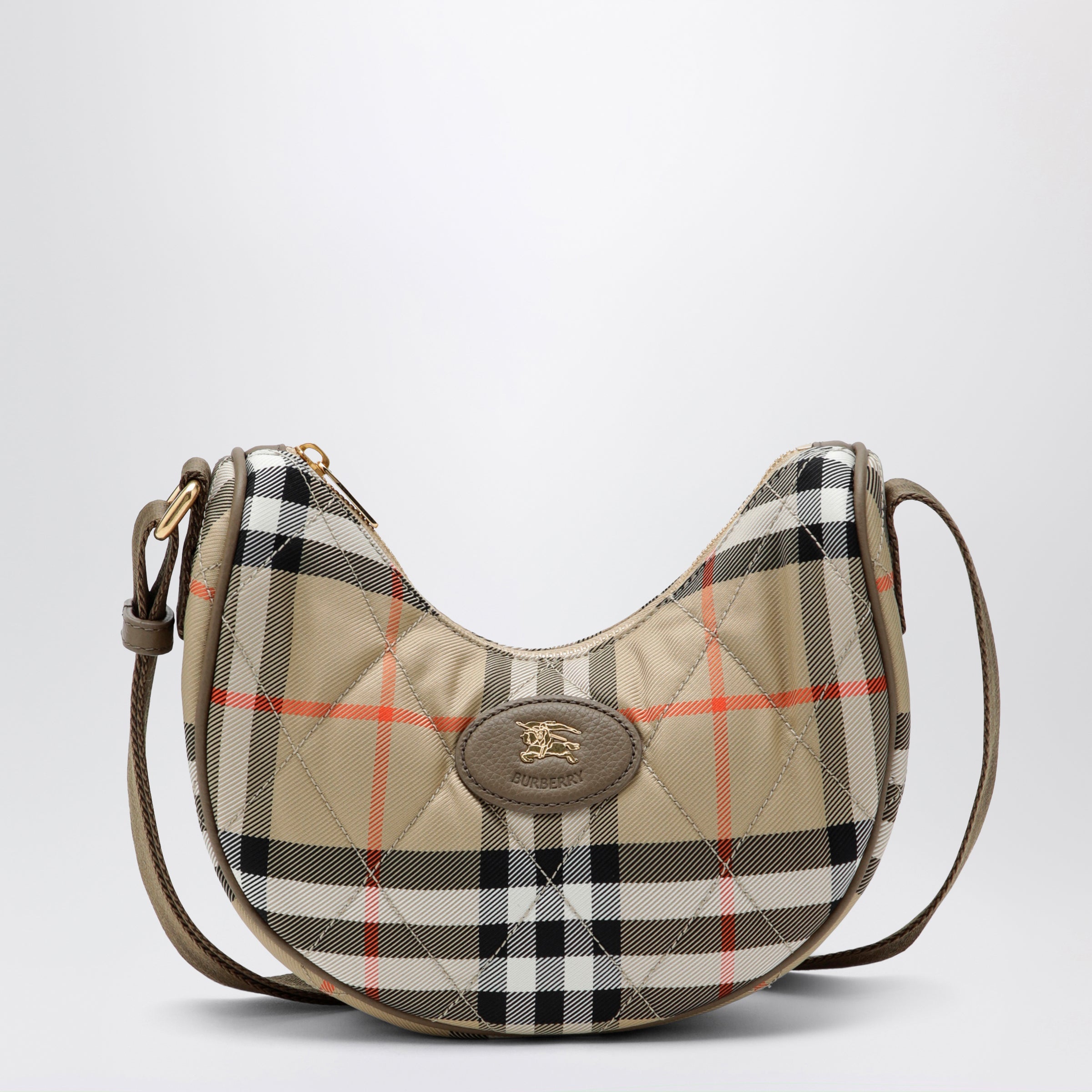 Burberry Horseshoe quilted nylon crossbody bag | TheDoubleF